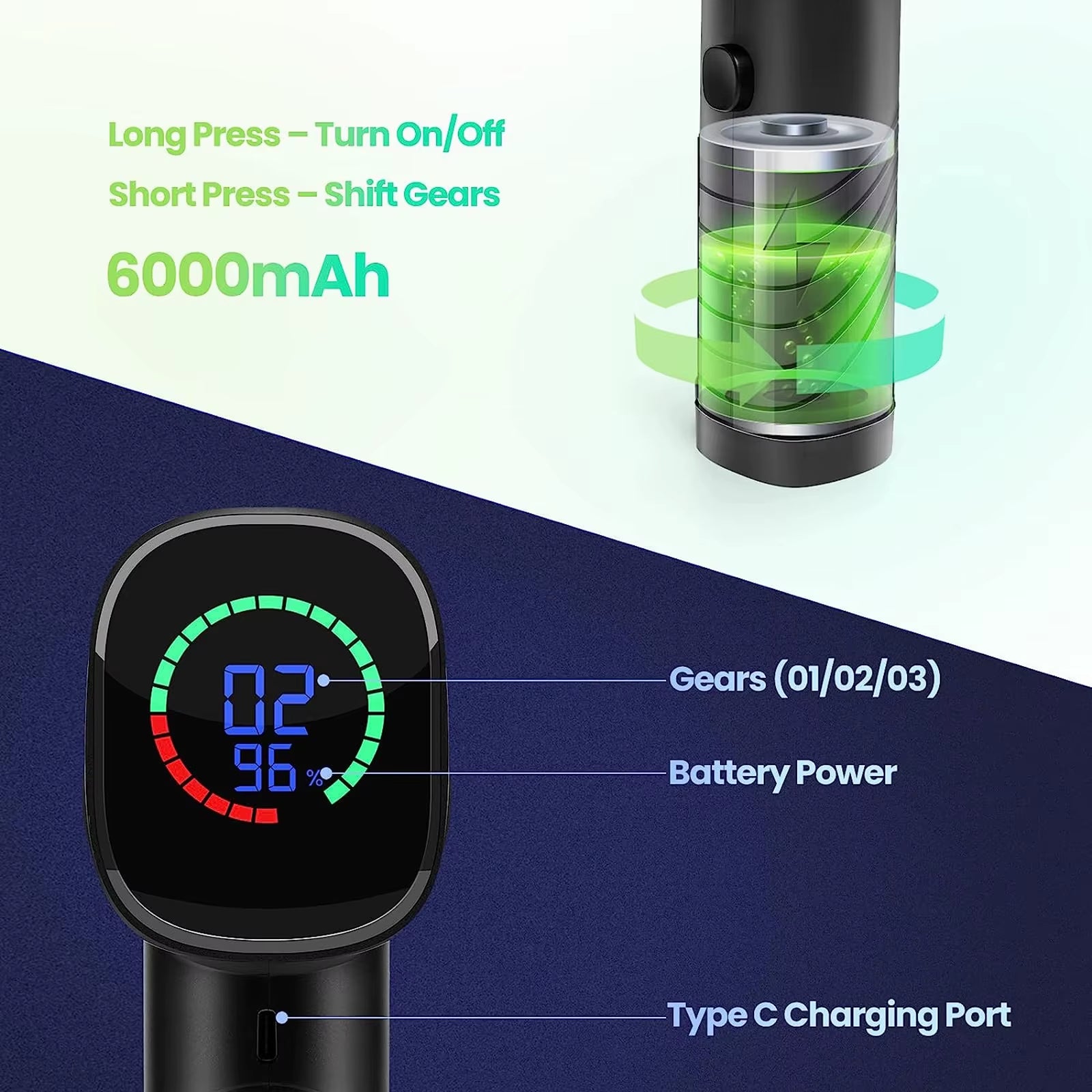 Handheld Vacuum Cleaner for Rechargeable Car Interior Cleaning High Capacity Portable Vacuum for Laptop Car Clean Tools