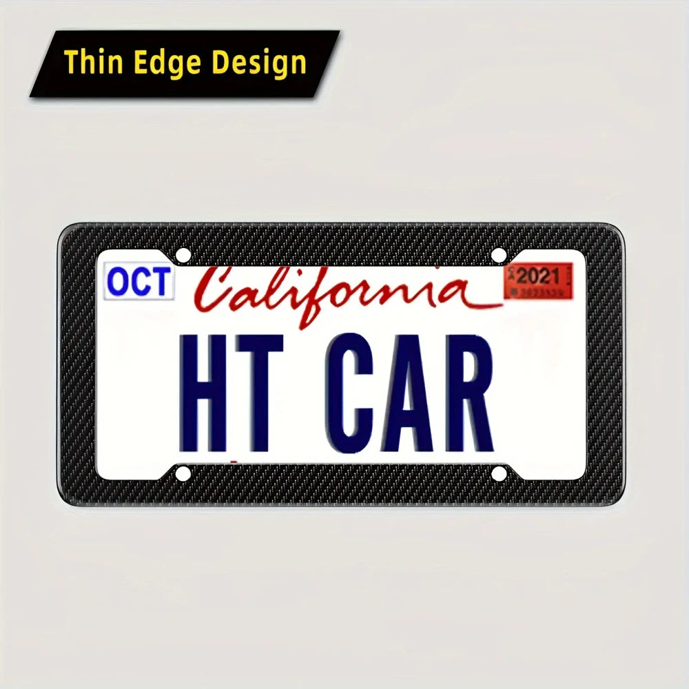 Carbon Fiber ABS License Plate Frame