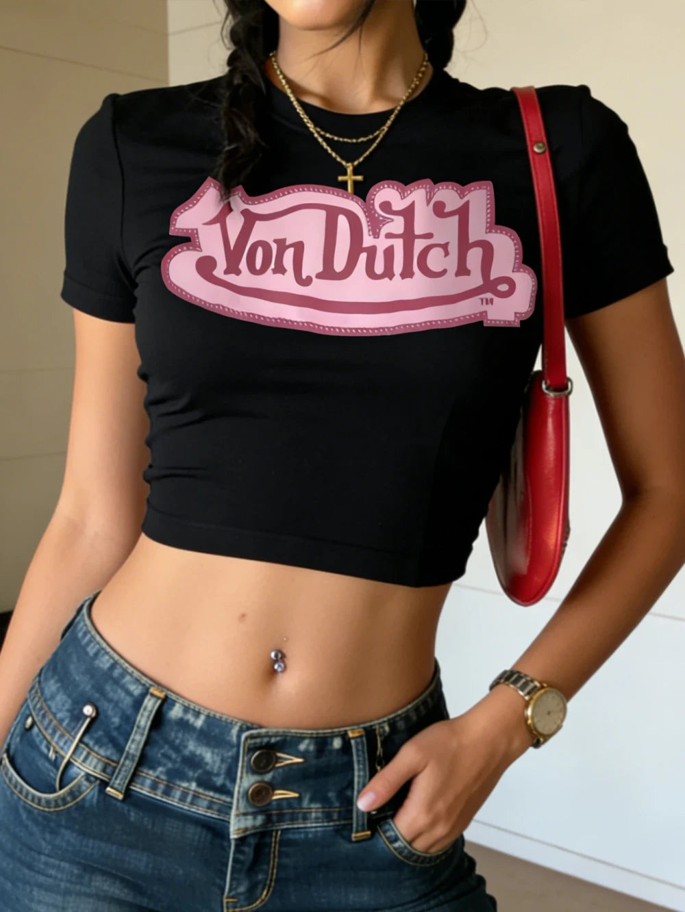 Retro Letter T-Shirt