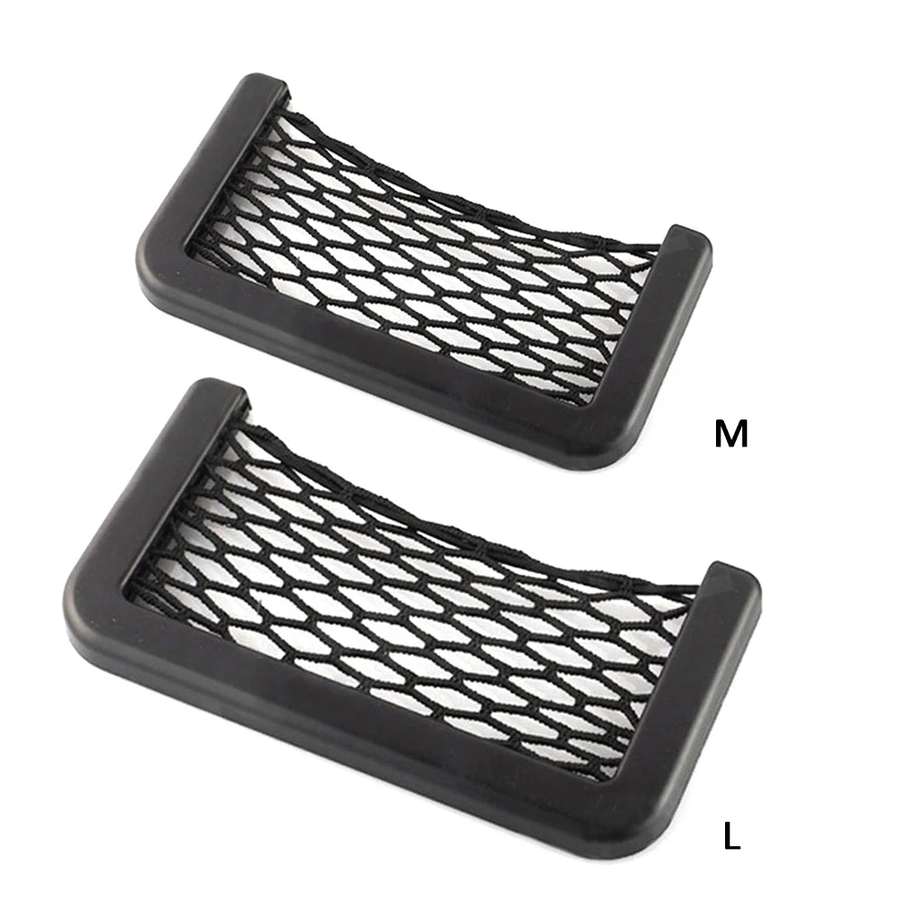 Universal Car Net Pocket Mesh Car Organizer Car String Bag Car Accessories for Purse Phone Holder Pocket Organizer