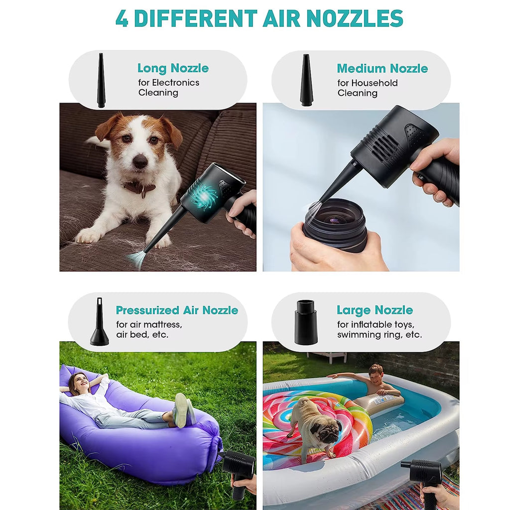 Handheld Vacuum Cleaner for Rechargeable Car Interior Cleaning High Capacity Portable Vacuum for Laptop Car Clean Tools