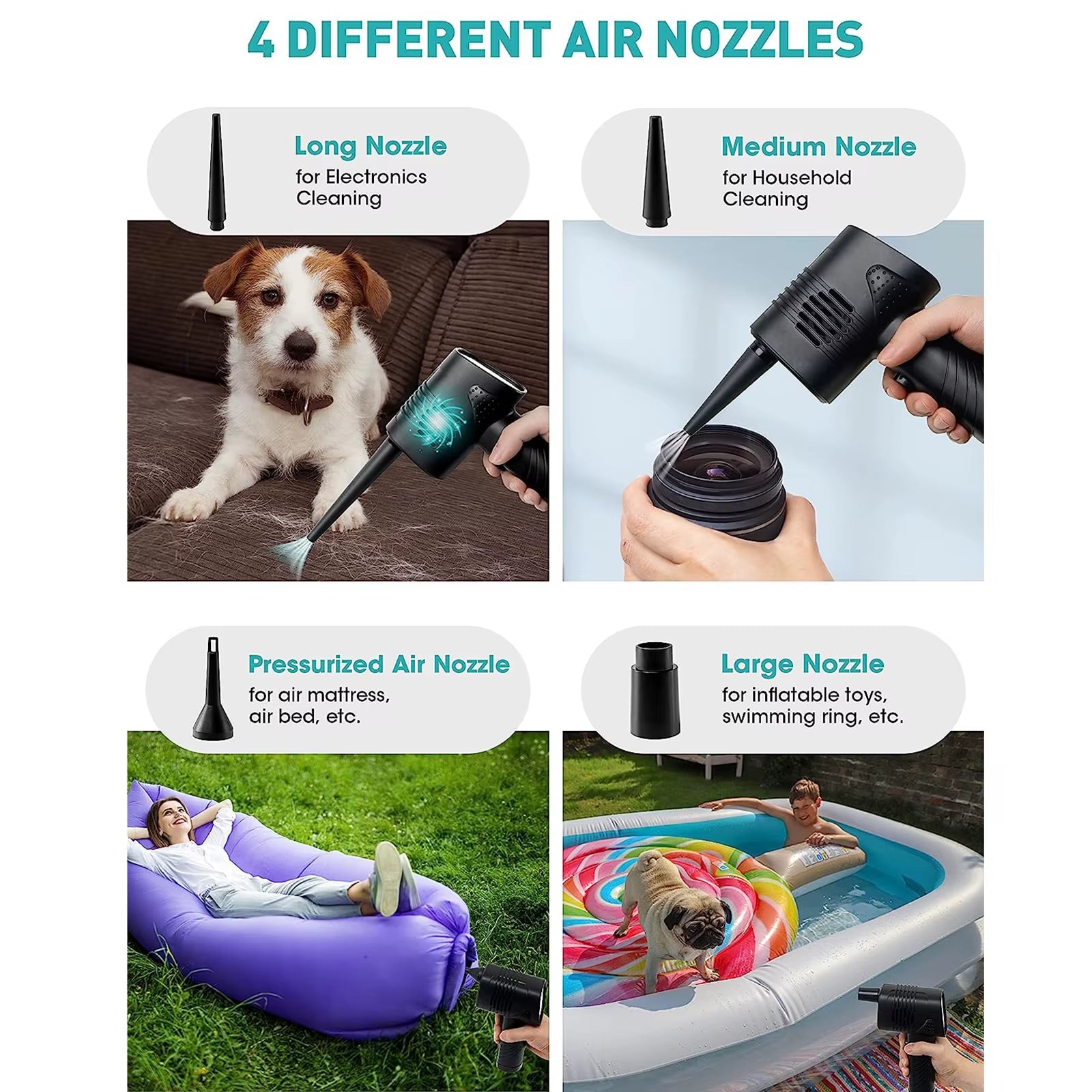 Handheld Vacuum Cleaner for Rechargeable Car Interior Cleaning High Capacity Portable Vacuum for Laptop Car Clean Tools
